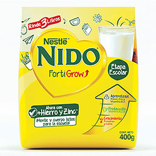 NIDO LECHE GROW FORT.X400G
