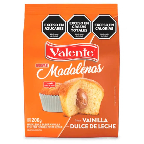 VALENTE MADALENAS RELL.D.LECHE X180GR