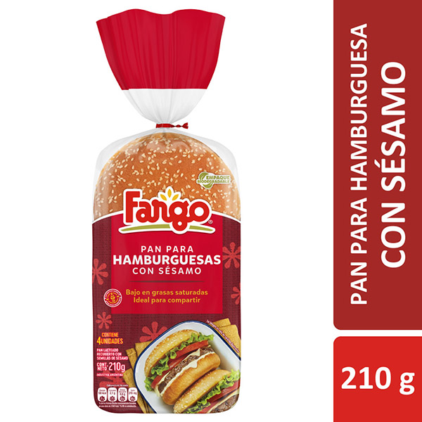 FARGO PAN HAMBURGUESA C/SES.X210G