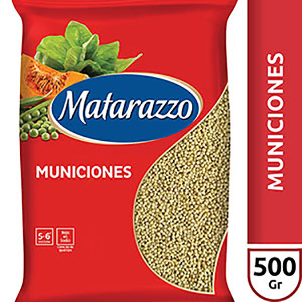 MATARAZZO FIDEOS MUNICIONES X500G