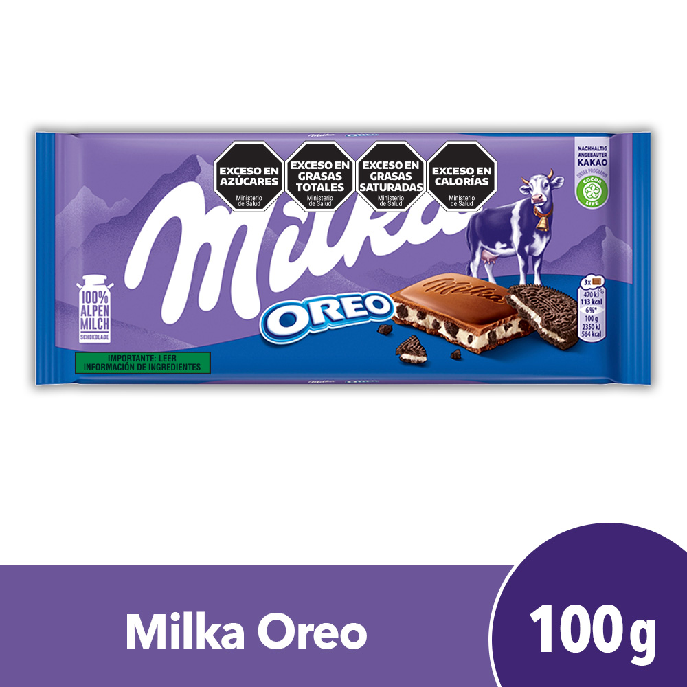 MILKA CHOCOLATE C/OREO X100G