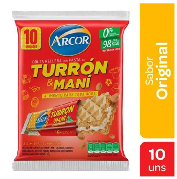 ARCOR TURRON M/PACK X10U
