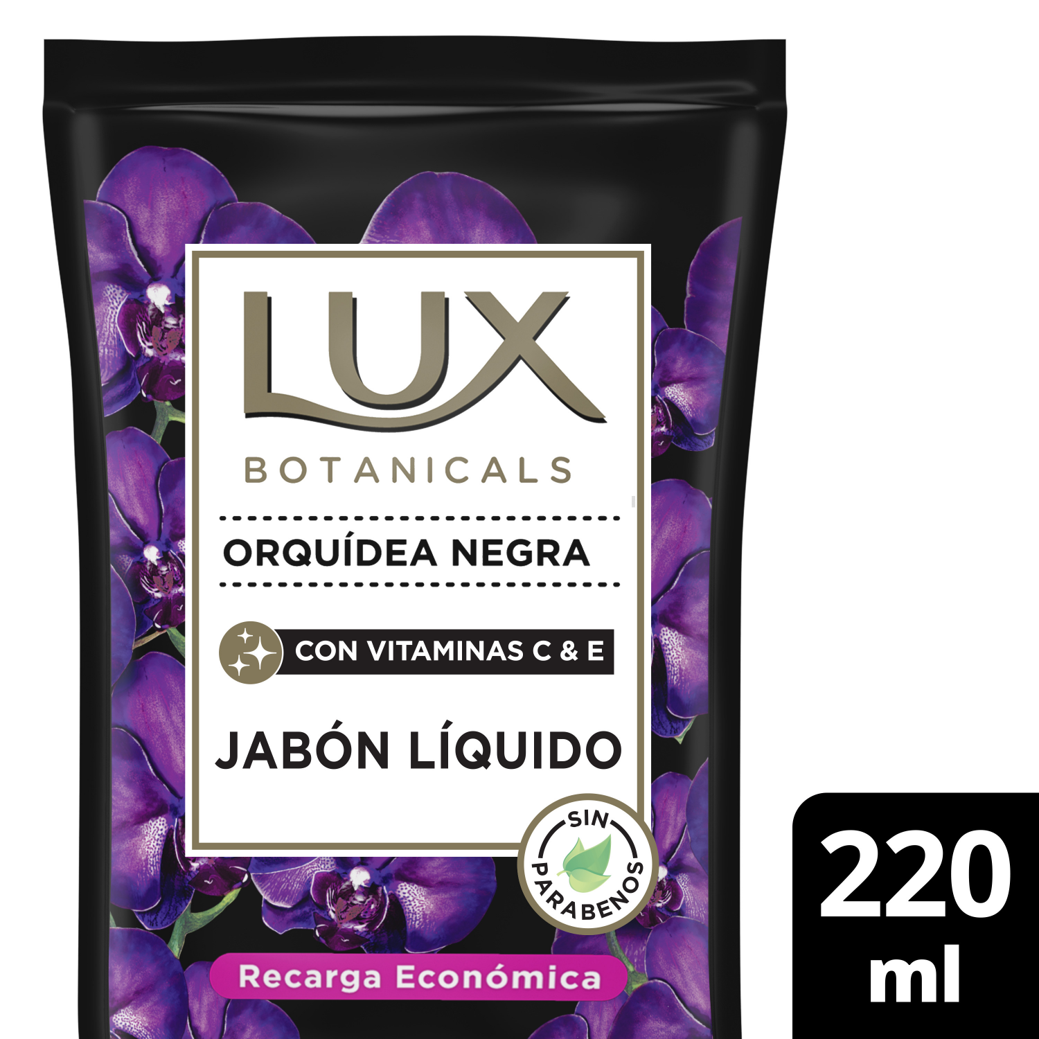 LUX JABON LIQUIDO ORQ.NEG.REP.X220ML