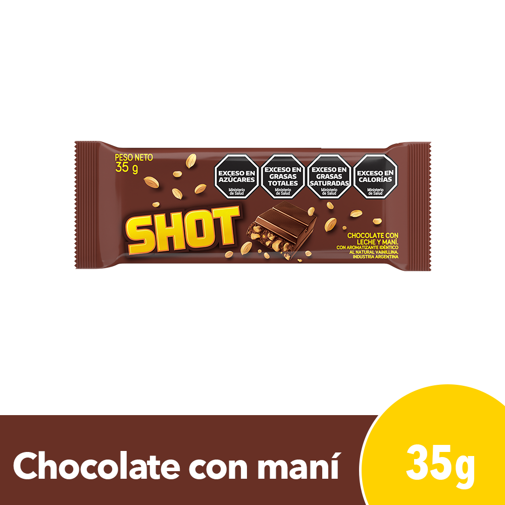 SHOT CHOCOLATE BLOQUE X35GR