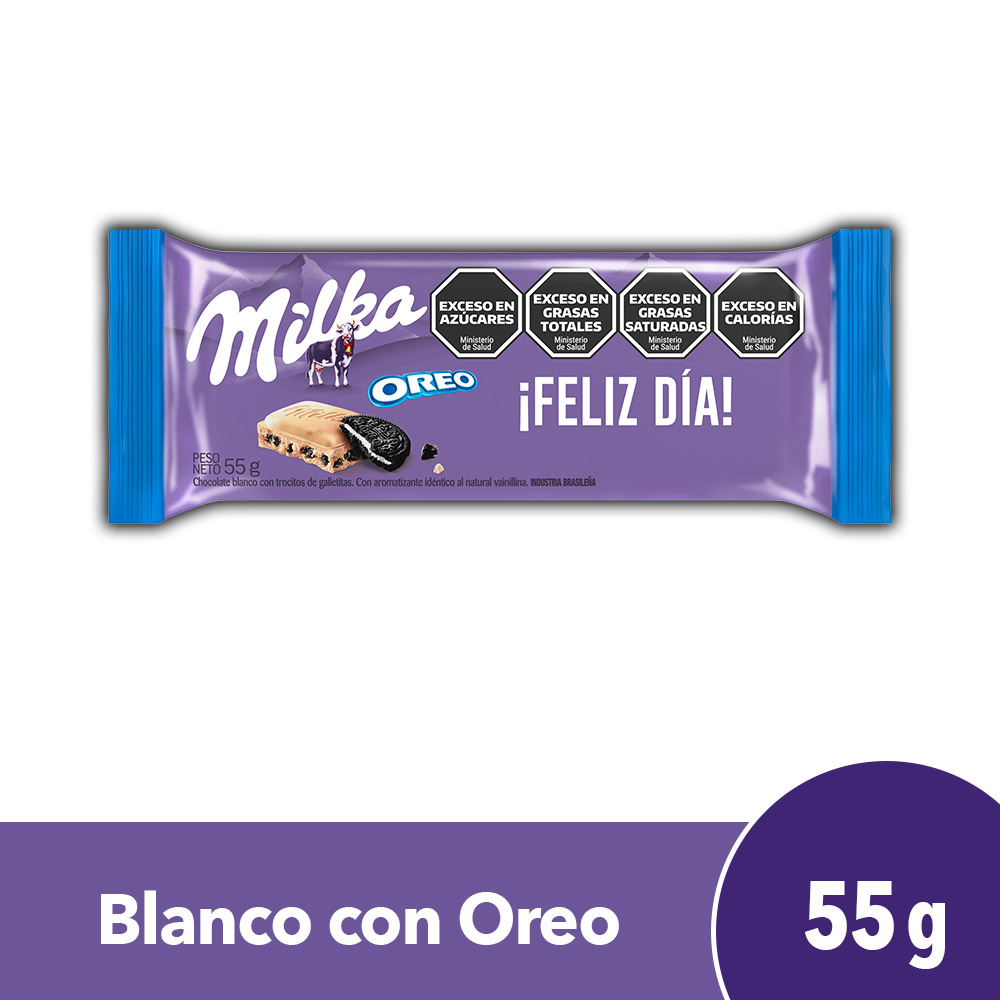 MILKA CHOCOLATE OREO BLANCO 55GR