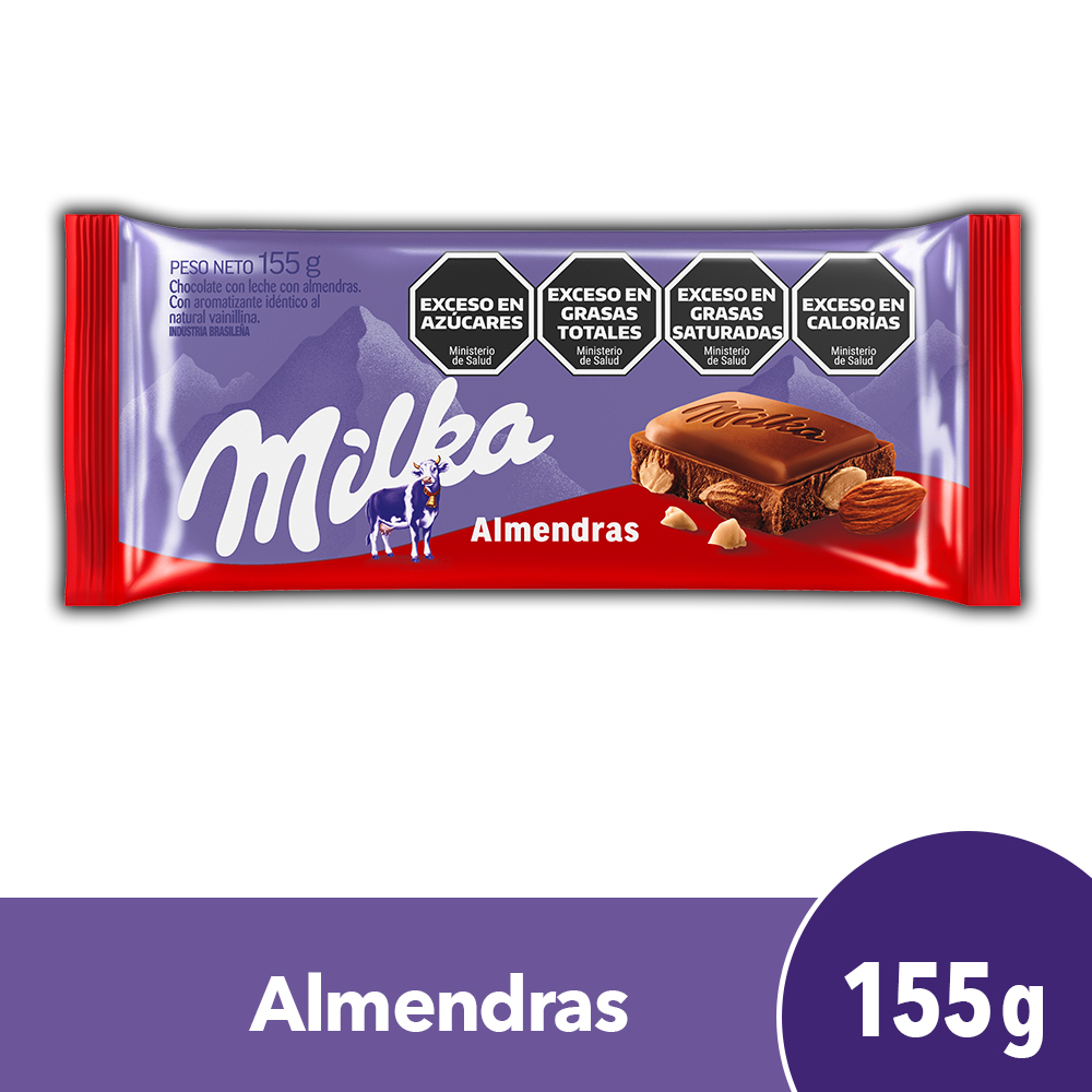 MILKA CHOCOLATE C/ALMEN.155G