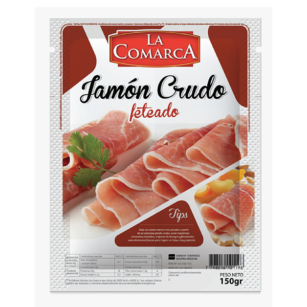 LA COMARCA JAMON CRUDO FET.X150G