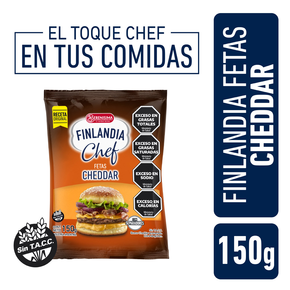FINLANDIA QUESO CHED.FET.X150G