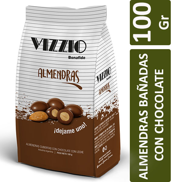VIZZIO ALMENDRAS C/CHOC. X100GR
