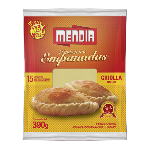 MENDIA TAPAS EMP.CRIOLLA X15 390GR