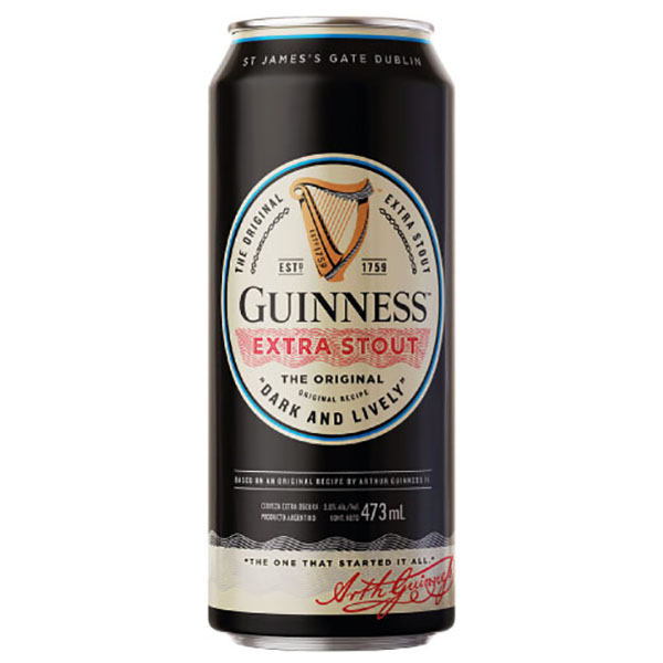 GUINNESS EXTRA STOUT X 473 ML